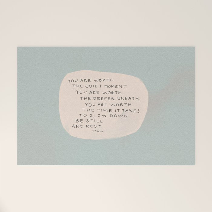 Be Still And Rest. Welcome Mat Gallery Image 1