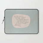 Be Still And Rest. Laptop Sleeve Gallery Image 1