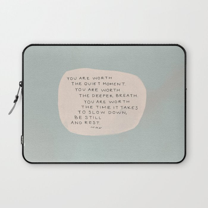 Be Still And Rest. Laptop Sleeve Gallery Image 1