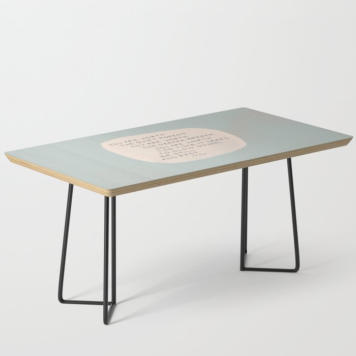 Be Still And Rest. Coffee Table Gallery Image 1