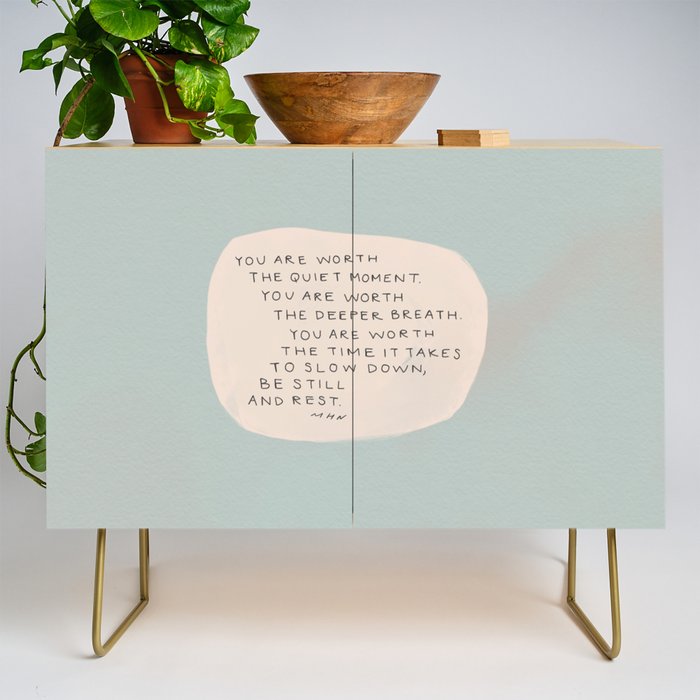 Be Still And Rest. Credenza Gallery Image 1