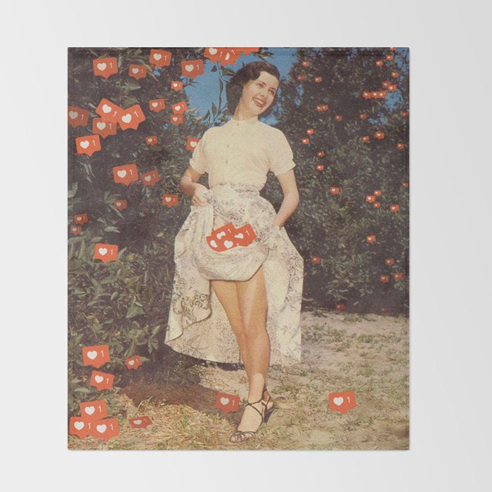 The Orchard Of Me - Social Media Insta likes Throw Blanket Gallery Image 2