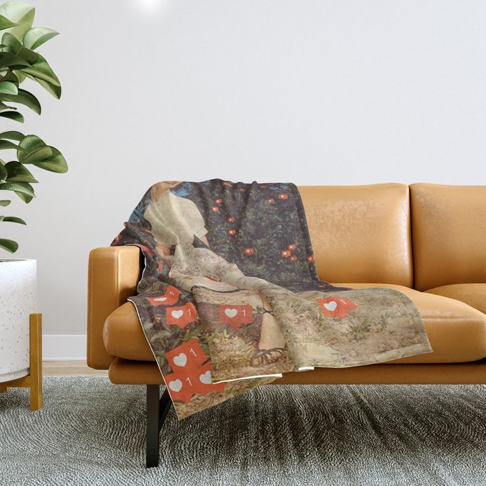 The Orchard Of Me - Social Media Insta likes Throw Blanket Gallery Image 1