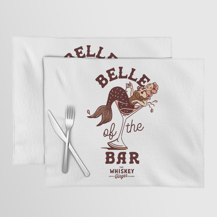 Belle Of The Bar Pinup Mermaid Placemat Gallery Image 1