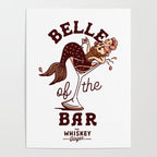 Belle Of The Bar Pinup Mermaid Poster Gallery Image 4