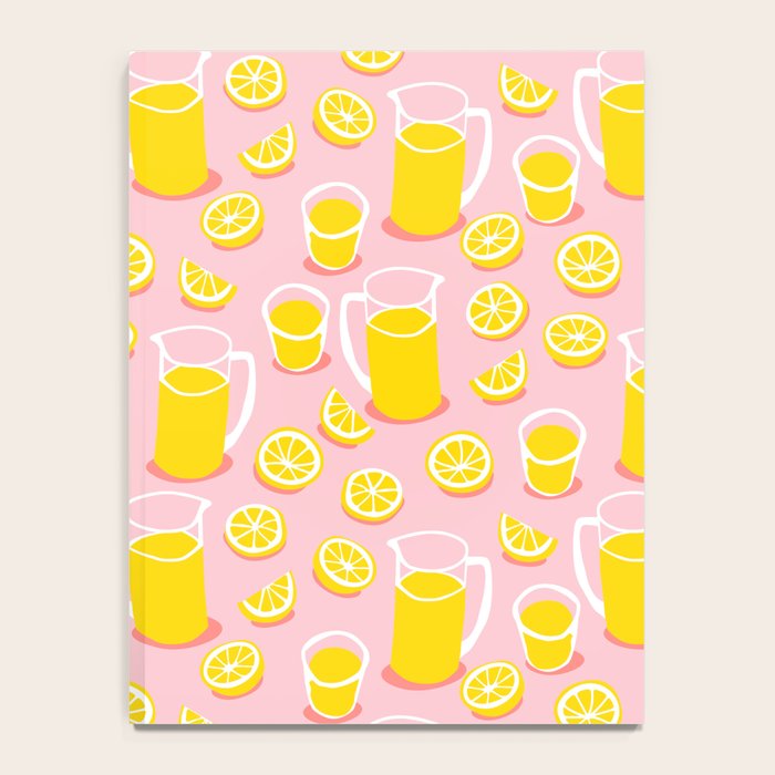 Fresh lemonade fruit drink cartoon pattern Notebook Gallery Image 4