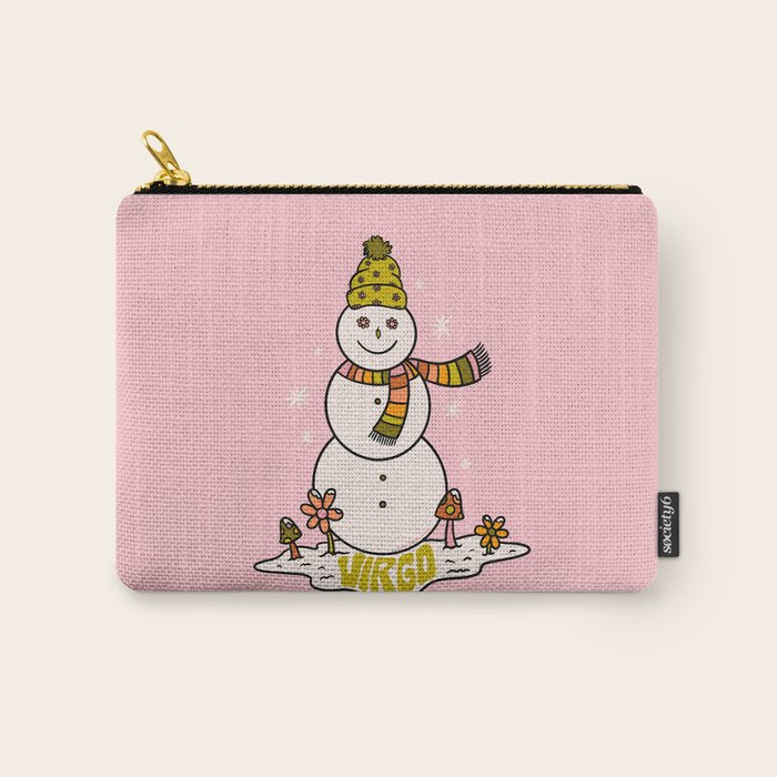 Virgo Snowman Carry All Pouch Gallery Image 1