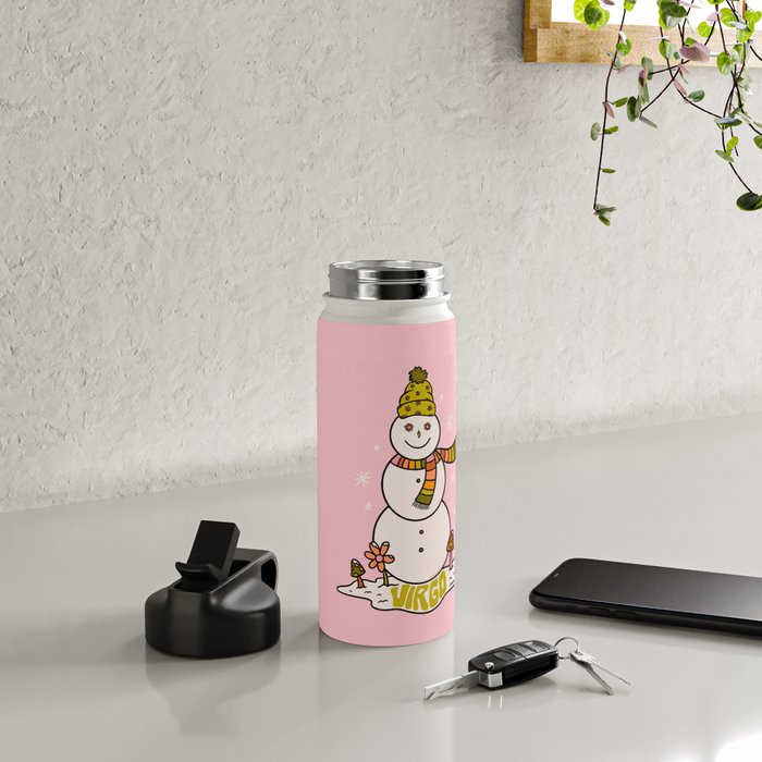 Virgo Snowman Water Bottle Gallery Image 4