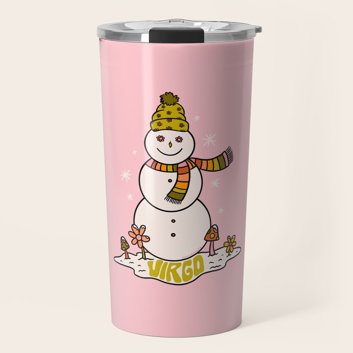 Virgo Snowman Travel Mug Gallery Image 1