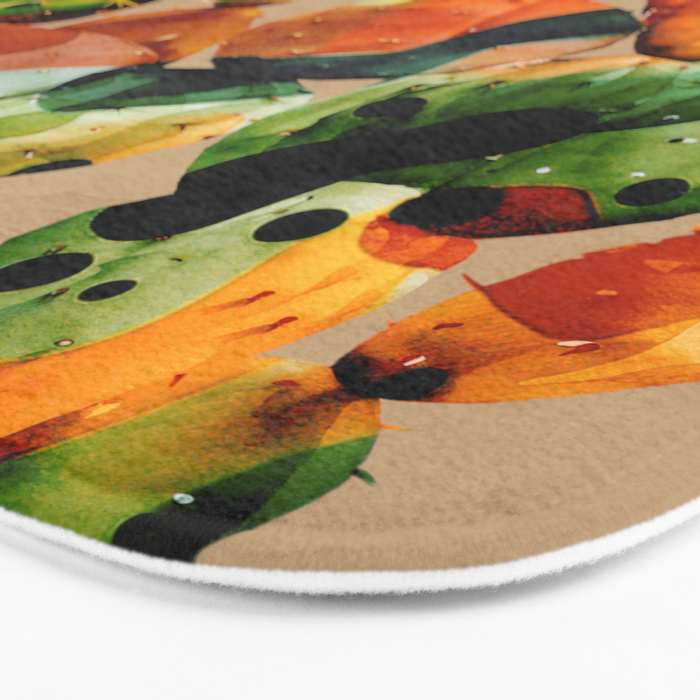 Abstract Modern Cactus 1 Bath Mat Gallery Image 3
