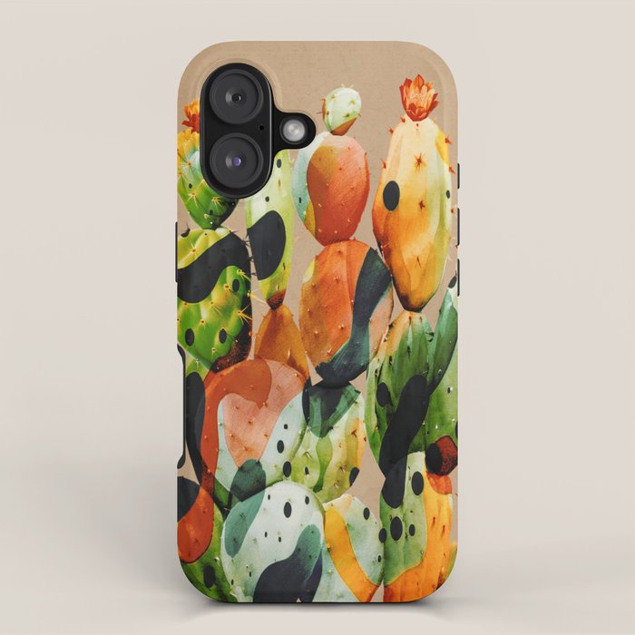 Abstract Modern Cactus 1 iPhone Case Gallery Image 1