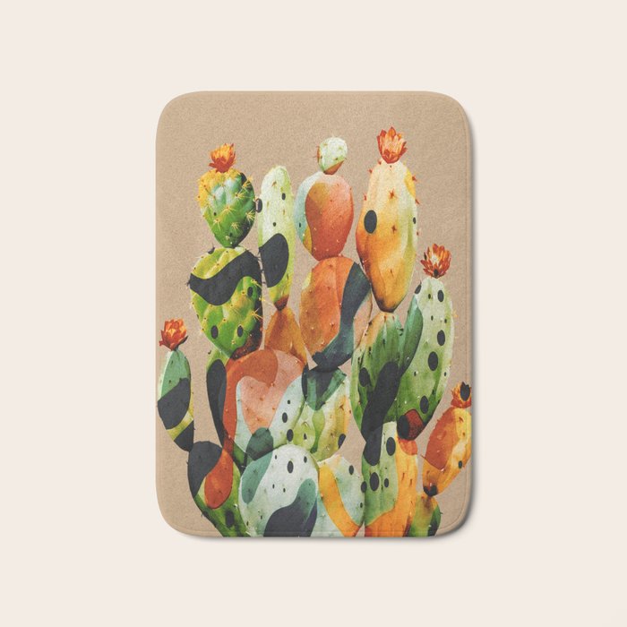 Abstract Modern Cactus 1 Bath Mat Gallery Image 1