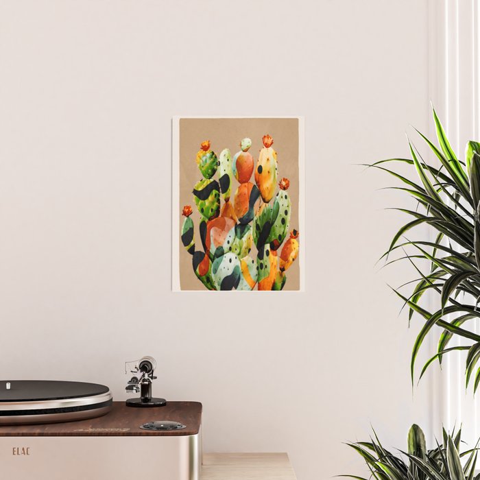 Abstract Modern Cactus 1 Poster Gallery Image 2
