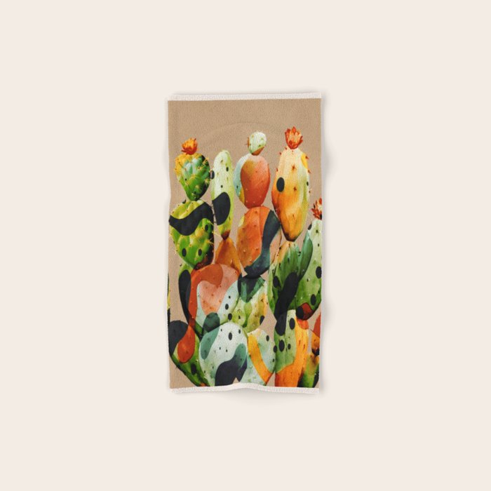 Abstract Modern Cactus 1 Bath Towel Gallery Image 1