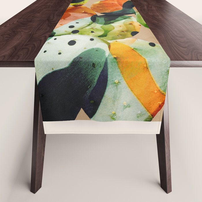 Abstract Modern Cactus 1 Table Runner Gallery Image 1