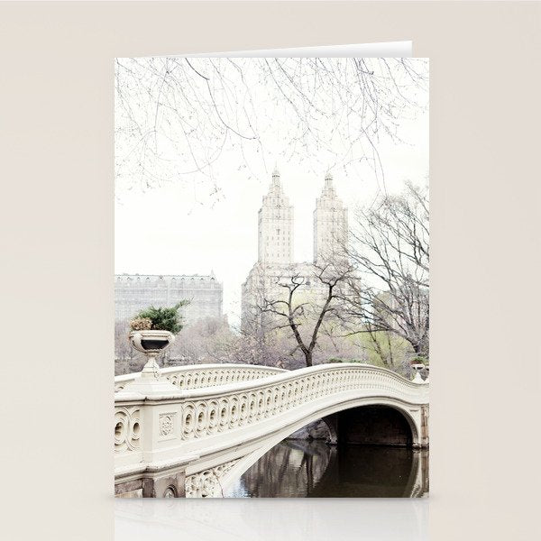 Bow Bridge in Central Park - Travel Photography, New York Stationery Card Gallery Image 1