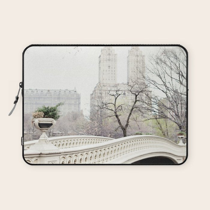 Bow Bridge in Central Park - Travel Photography, New York Laptop Sleeve Gallery Image 1