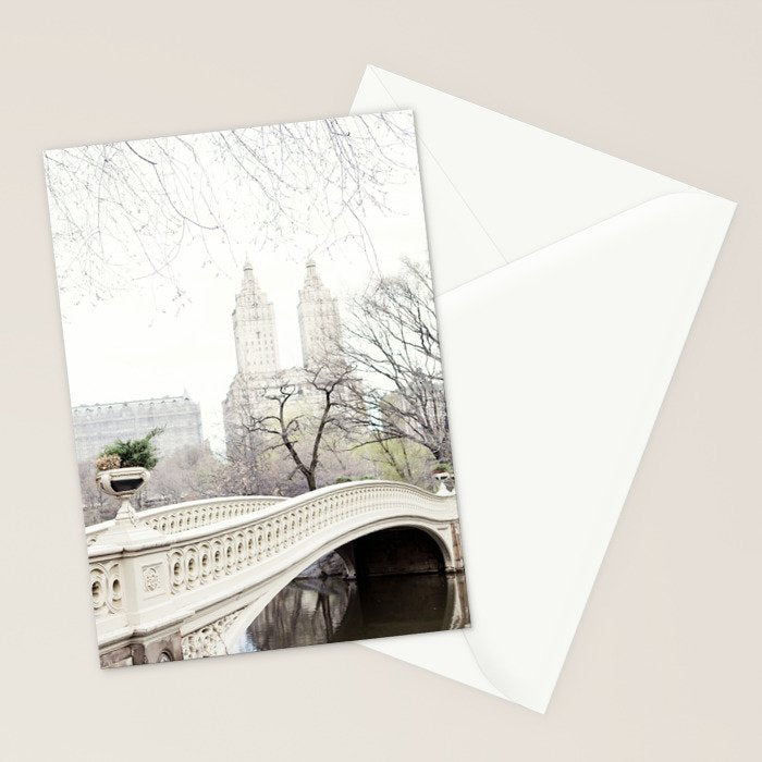 Bow Bridge in Central Park - Travel Photography, New York Stationery Card Gallery Image 2