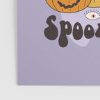 Hippie Groovy Halloween Print in Pastel Lilac Poster Gallery Image 3