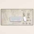 Nasa Space Shuttle Patent - Nasa Shuttle Art - Antique Desk Mat Gallery Image 1