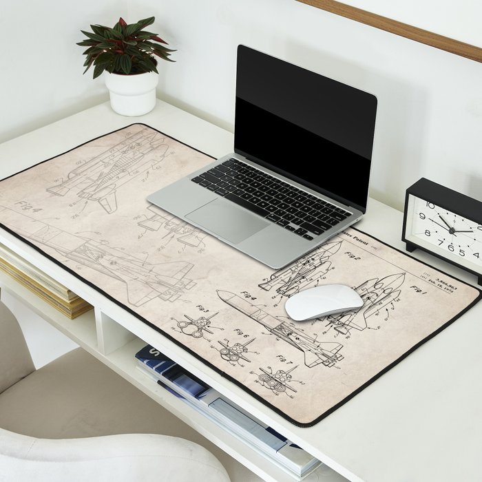 Nasa Space Shuttle Patent - Nasa Shuttle Art - Antique Desk Mat Gallery Image 2