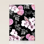 Night bloom - pink blush Stationery Card Gallery Image 2