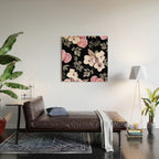 Night bloom - pink blush Wood Wall Art Gallery Image 2