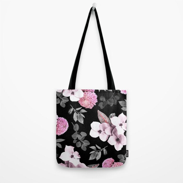 Night bloom - pink blush Tote Bag Gallery Image 2