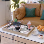 Night bloom - pink blush Serving Tray Gallery Image 2