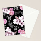 Night bloom - pink blush Stationery Card Gallery Image 2
