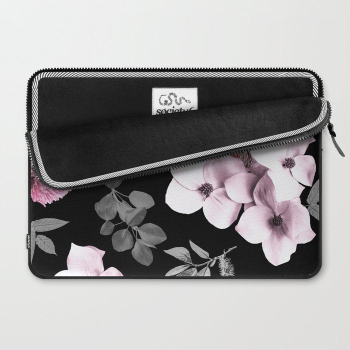 Night bloom - pink blush Laptop Sleeve Gallery Image 2