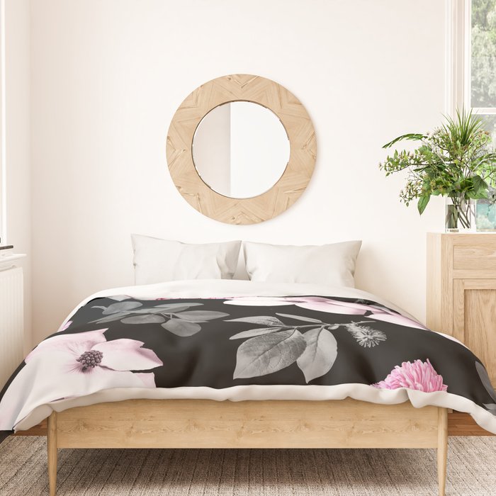 Night bloom - pink blush Duvet Cover Gallery Image 3