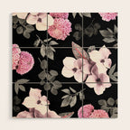 Night bloom - pink blush Wood Wall Art Gallery Image 1