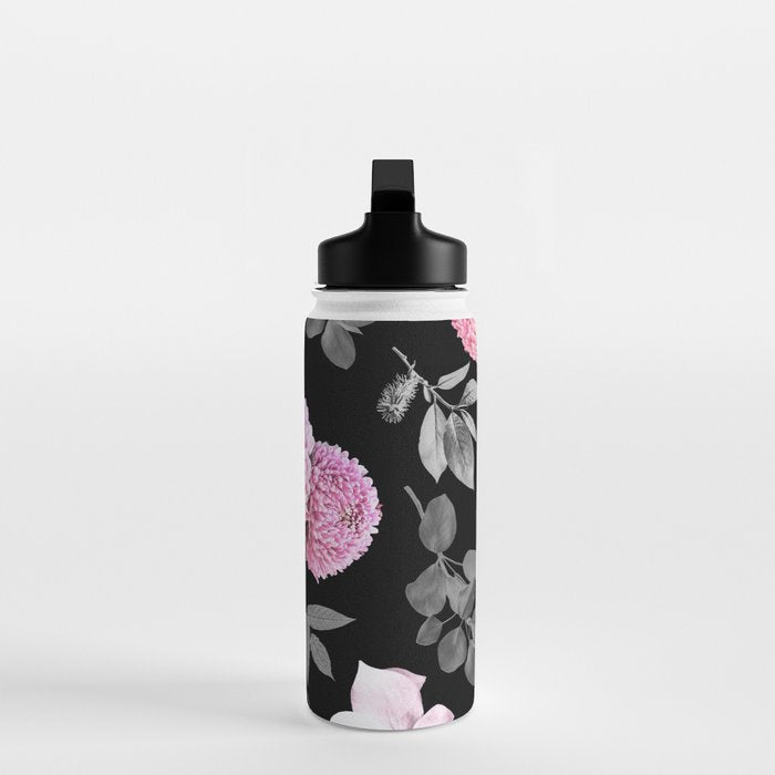 Night bloom - pink blush Water Bottle Gallery Image 3