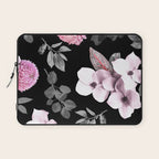 Night bloom - pink blush Laptop Sleeve Gallery Image 1