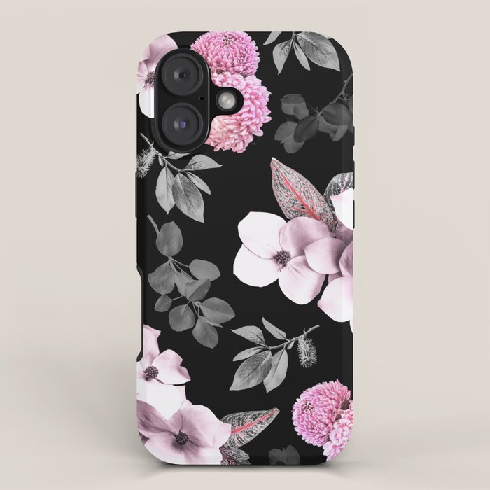 Night bloom - pink blush iPhone Case Gallery Image 1