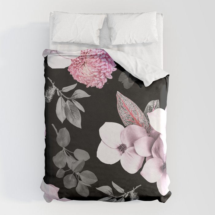 Night bloom - pink blush Duvet Cover Gallery Image 6