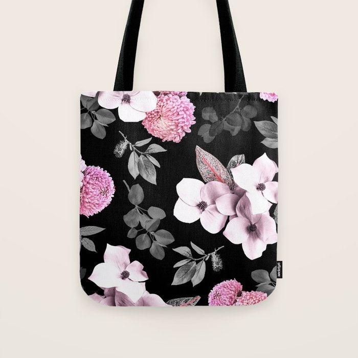 Night bloom - pink blush Tote Bag Gallery Image 1