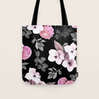 Night bloom - pink blush Tote Bag Gallery Image 1