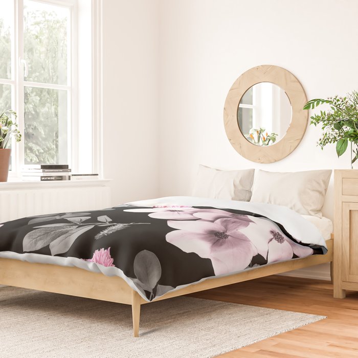 Night bloom - pink blush Duvet Cover Gallery Image 2