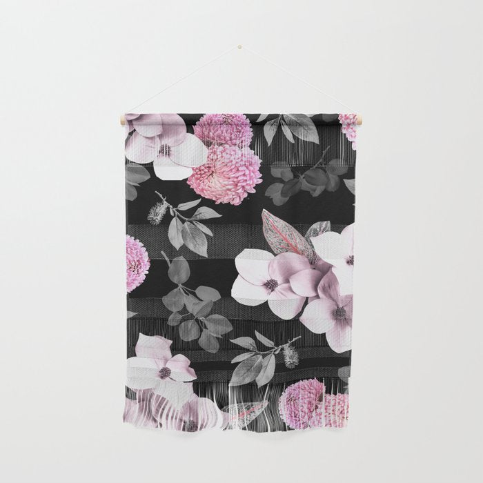 Night bloom - pink blush Wall Hanging Gallery Image 1