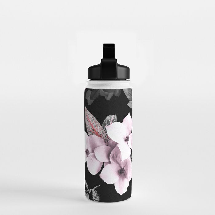 Night bloom - pink blush Water Bottle Gallery Image 2