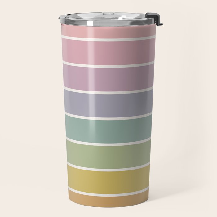 Gradient Arch XXI Tropical Mid Century Modern Rainbow Travel Mug Gallery Image 2