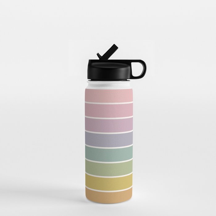 Gradient Arch XXI Tropical Mid Century Modern Rainbow Water Bottle Gallery Image 1