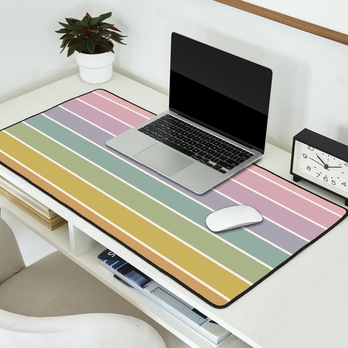 Gradient Arch XXI Tropical Mid Century Modern Rainbow Desk Mat Gallery Image 2