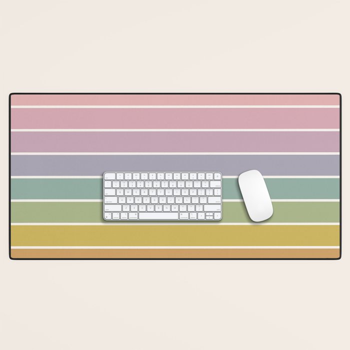 Gradient Arch XXI Tropical Mid Century Modern Rainbow Desk Mat Gallery Image 1