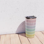 Gradient Arch XXI Tropical Mid Century Modern Rainbow Travel Mug Gallery Image 4