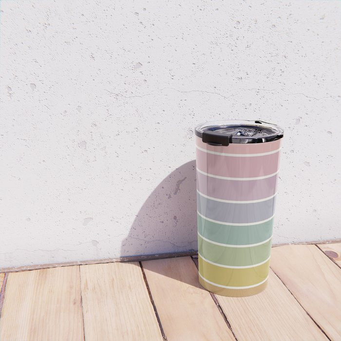 Gradient Arch XXI Tropical Mid Century Modern Rainbow Travel Mug Gallery Image 4