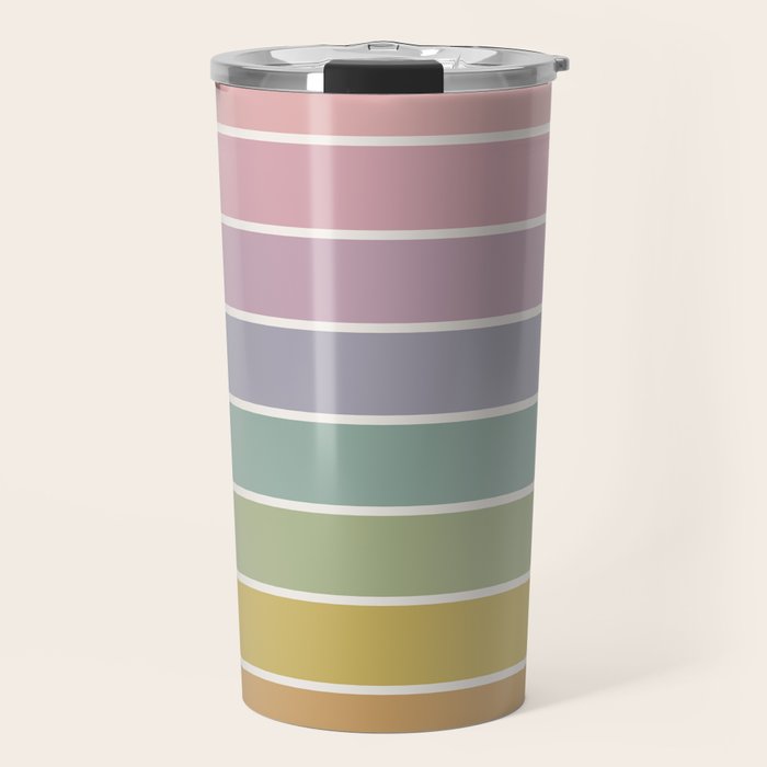 Gradient Arch XXI Tropical Mid Century Modern Rainbow Travel Mug Gallery Image 1