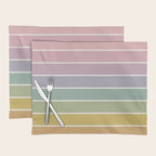 Gradient Arch XXI Tropical Mid Century Modern Rainbow Placemat Gallery Image 1